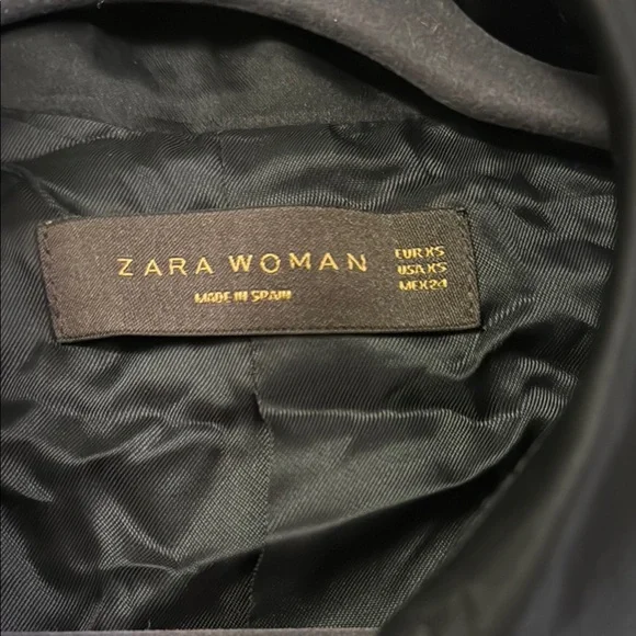 Zara Black Double-Breasted Jacket - Picture 3 of 6